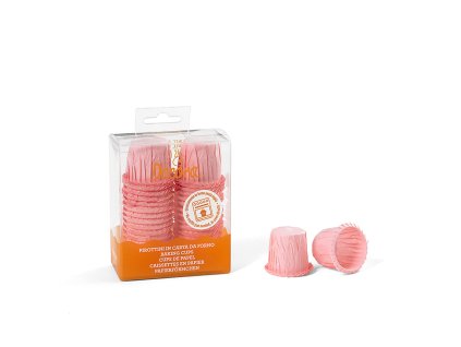 Růžové cukrářské košíčky s lemem 0339801