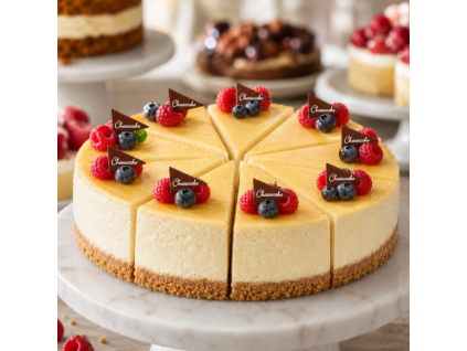 Cheesecake čokoládová dekorace