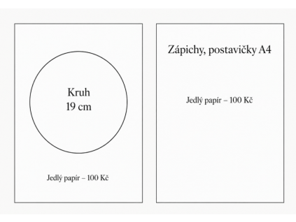 Tisk jedlého papíru na objednávku