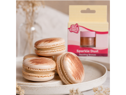 Bronzová třpytivá prachová barva Dazzling FunCake