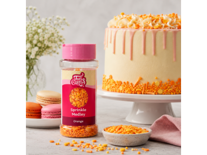 Oranžový cukrový mix FunCakes