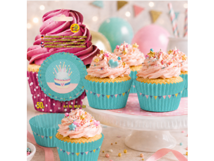 Papírové košíčky na muffiny a cupcakes