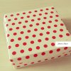 Dortová krabice velký červený puntík 25cm x 25cm / 5ks