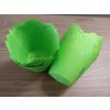 Zelené cukrářské tulipánové košíčky 50ks