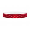 Červená stuha s bílým puntíkem TSK12-007-08