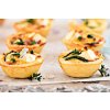 Zucchini bacon and feta tartlets