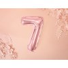 Fóliový růžový balónek 7 FB10M-7-019R