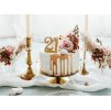 21 zlatá dortová svíčka k zapíchnutí SCU5-21-019