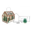 gingerbread greenhouse 5 decoupoirs 3 sapins