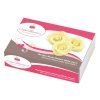 Velké bílé marcipánové růže 40 mm Cake-Masters 4 ks 12080