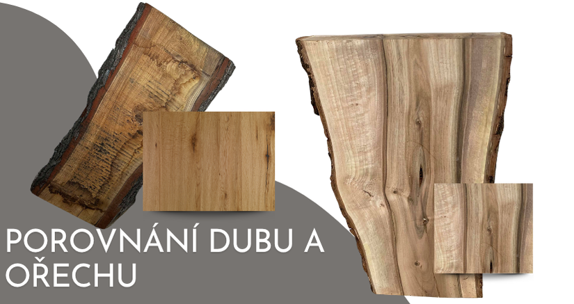 Porovnání vlastností dubu a ořechu evropského