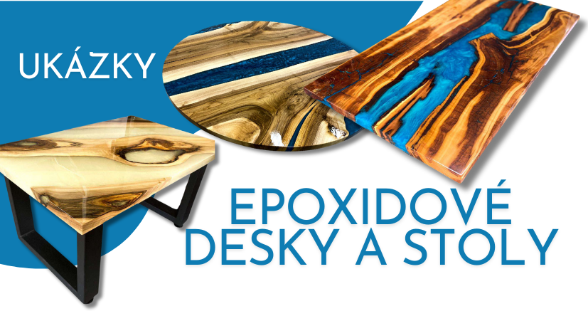 Ukázky z naší výroby - epoxidové desky a stoly