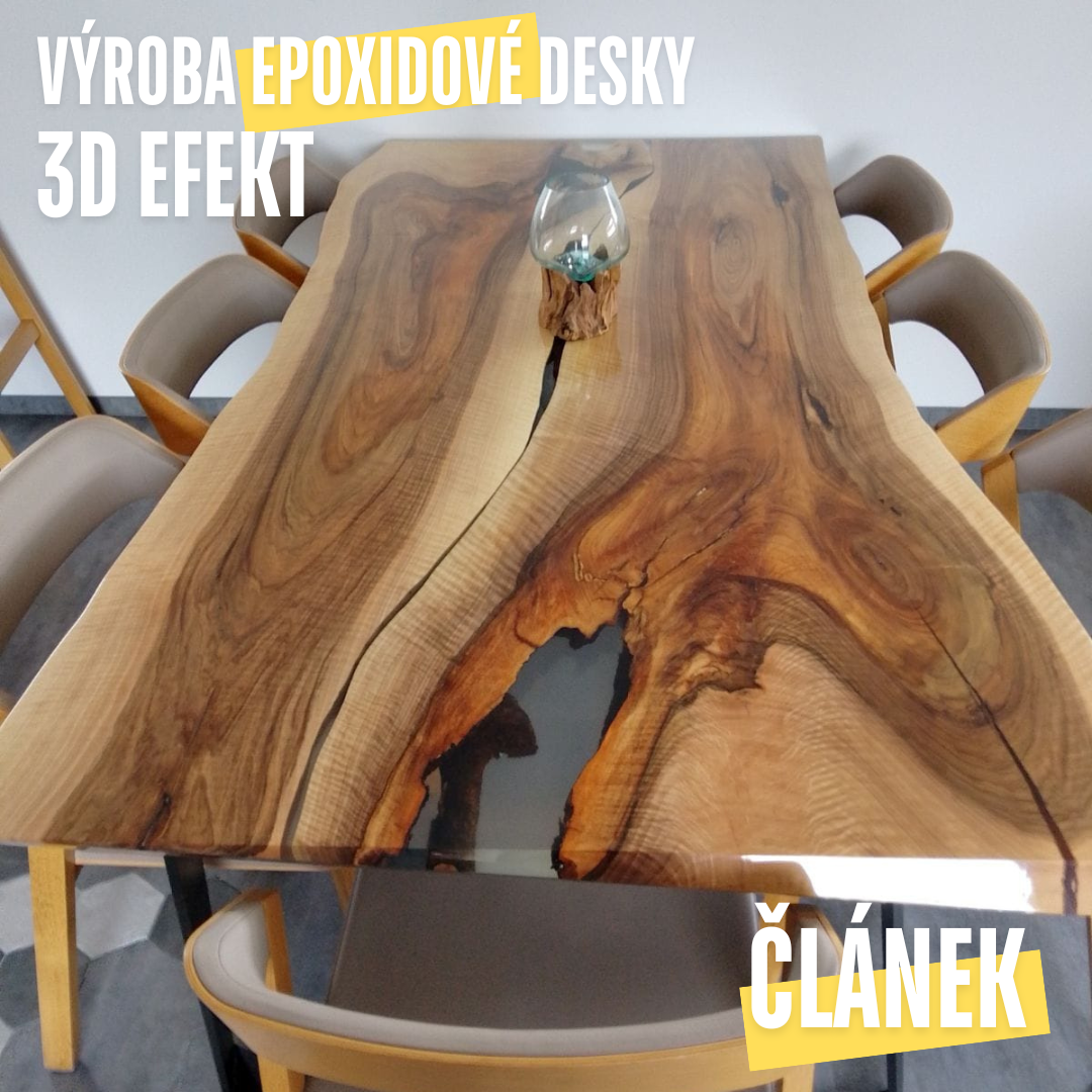 Z výroby epoxidového stolu