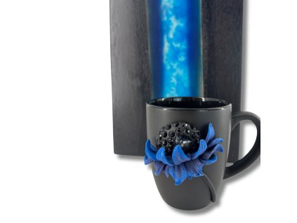 hrnek polymer, swarovski, epoxy podnos