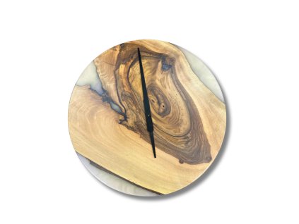 epoxidové hodiny ořech light