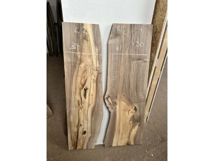 Set atypických fošen na epoxidový stůl K12