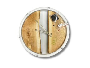 set na epoxidové hodiny třešeň 3 průměr 40 cm, set pro kutily 2