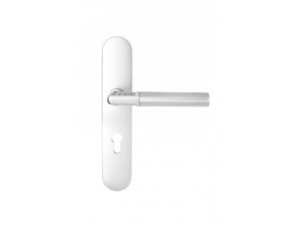 MUL-T-LOCK Elektronická dveřní klika kódovací štít L, satin