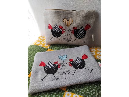 Taštička - organizér Slepičky