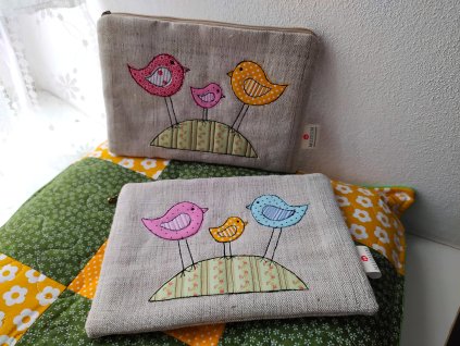 Taštička - organizér Ptáčci