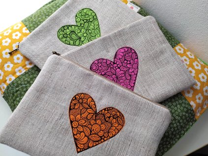 Taštička - organizér Srdíčko