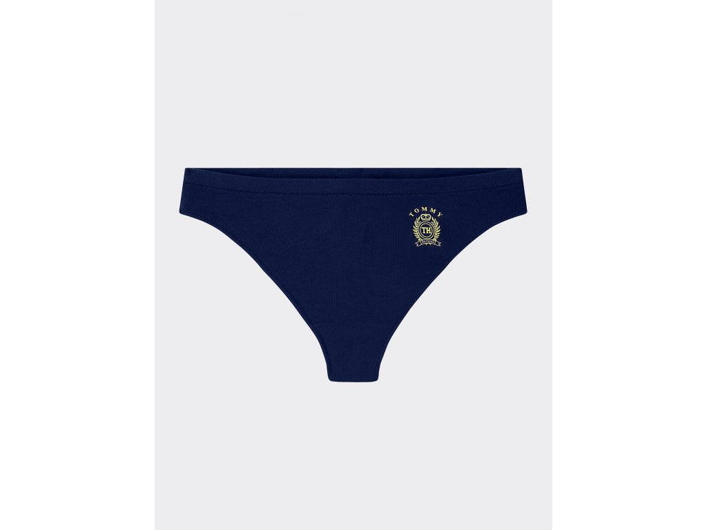 , ale materál žebro - vzor není v realu vůbec tak výraznéLimitovaná Kolekce Tommy Hilfiger dámské kalhotky brazilky/brazilian modré UW0UW02215 CHS