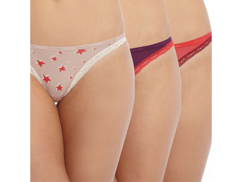 3pack damske tanga Calvin Klein QD3592E CNV neodolatelna