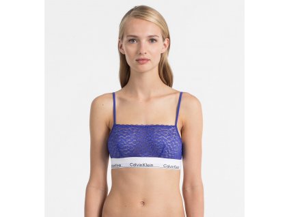 Calvin Klein Dámská podprsenka - krajková QF4691E - PZ6 modrá