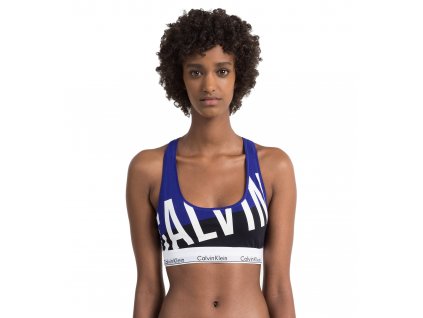 Calvin Klein Dámská podprsenka -QF 4145 E SKW Modern cotton Bralette limitovaná kolekce modrá