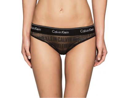 Calvin Klein dámské bikini Modern Cotton - Limitovaná kolekce Censored Logo - černé CK QF1881E EJ1