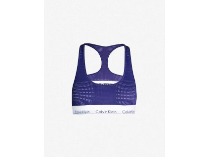 Calvin Klein Dámská Braletka - Limitovaná kolekce sportovní podprsenka - modrá 000QF4638E xs6 Unlined bralette