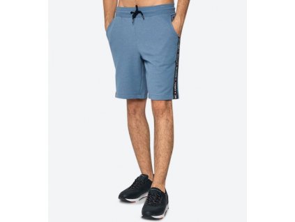 Tommy Hilfiger pánské kraťasy modré nad kolena UM0UM00707_450 (TH SIDE LOGO DRAWSTRING SHORTS)