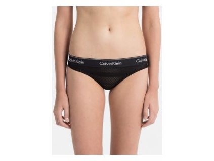 Krajkové kalhotky/bikini Calvin Klein limitovaná kolekce černé CK QF4656E-001