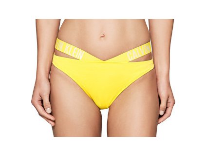Plavky - Dámský spodek Calvin Klein žlutý KW0KW00074 701 (CK X Bikini Buttercup)
