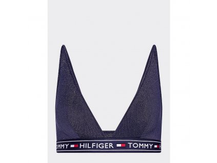 Tommy Hilfiger Dámská Podprsenka/braletka modro-stříbrná limitovaná kolekce UW0UW01835 416 triangle bra