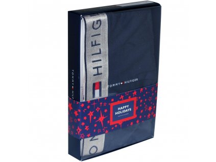 tommy hilfiger college prep silver waistband boxer trunk gift set navy silver p9351 46959 image