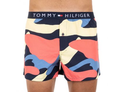 Tommy Hilfiger pánské trenýrky 100% popelín  - limitovaná kolekce - Lemon Meringue woven (UM0UM01361 710)