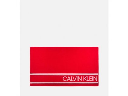 Calvin Klein Osuška/Ručník - unisex červený v limitované kolekci KW0KW00520_600 / CK BEACH TOWEL - INTENSE POWER