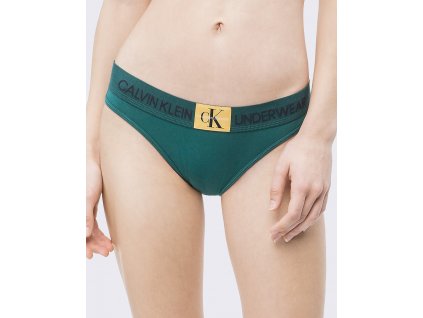 Calvin Klein Dámské kalhotky kolekce Monogram bikini zelené 000QF4921E-ZAY CK bikini QF4921E