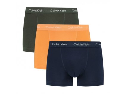 Calvin Klein 3pack trunk - boxerek se středně dlouhounohavičkou barevné  (trunk 0000U2662G_208 U2662G_208)