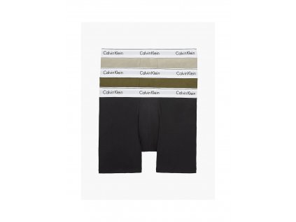 Calvin Klein  3KS BALENÍ Boxerek s dlouhou nohavičkou barevné s bílou gumou ( CK 000NB2381A 67A Boxer briefs 3pack cotton stretch)