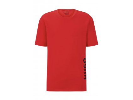 Hugo by Hugo Boss Pánské tričko volnějšího střihu regular fit červené 50493727 693 relaxed fit