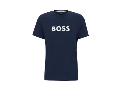 Modré Hugo Boss Pánské tričko volnější střih regular fit 50491706 413