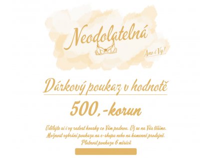 500 darkovy poukaz neodolatelna