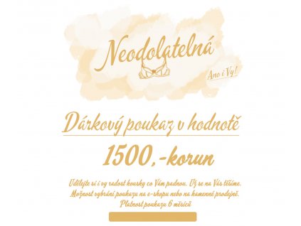 1500 darkovy poukaz neodolatelna