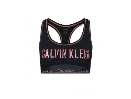 QF4057E-HLG Sportovní podprsenka Calvin Klein - Modern Cotton - Stencil Logo černá
