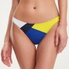 Produkt Brazilian-Dámský plavkový spodek Tommy hilfiger žlutá - modrá - bílá UW0UW01538 405 ( RETRO COLOUR-BLOCKED BRAZILIAN BIKINI BOTTOMS)