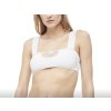 Calvin Klein Dámský plavkový vršek - BÍLÝ mesh Bandeau-UW  (KW0KW00567_143 BANDEAU BIKINI TOP - INTENSE POWER )
