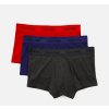 Calvin Klein 3KS BALENÍ Boxerek S KRATŠÍ NOHAVIČKOU - barva červená,modrá,šedá ( CK low rise trunks U2664G HWB)