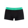 Calvin Klein 3pack trunk - boxerek s krátkou nohavičkou černé s barevnou gumou ( U2664G_VVK cotton stretch )